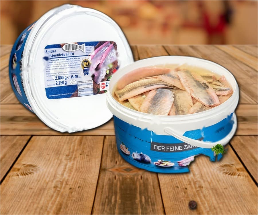 Matjesfilets à l'huile seau de 2,8 L