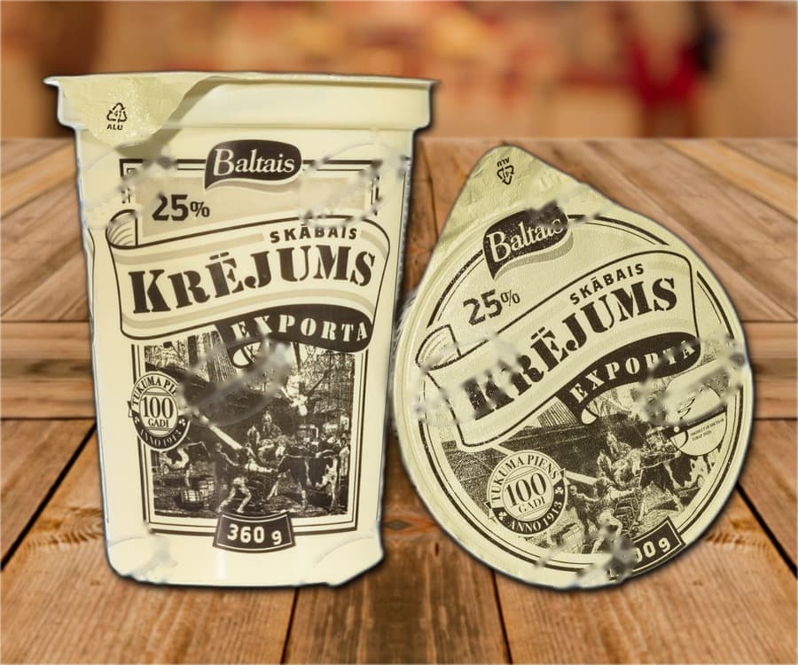 Crème aigre 25 % de matières grasses