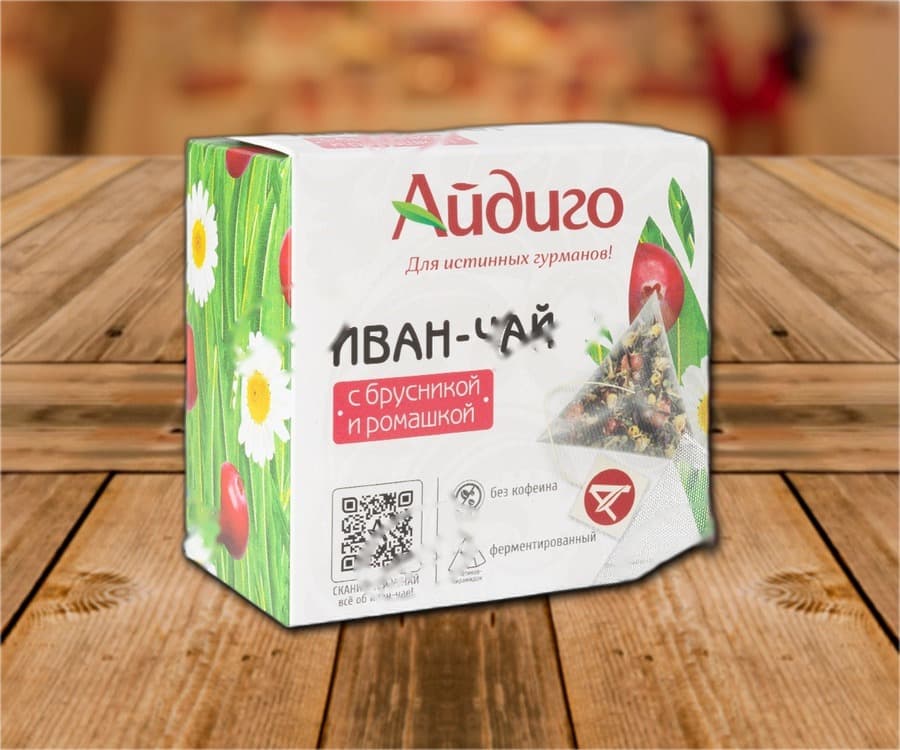 Tisane fruitée à la camomille et à la baie de vache (15 sachets de 2 g), sachet pyramidal