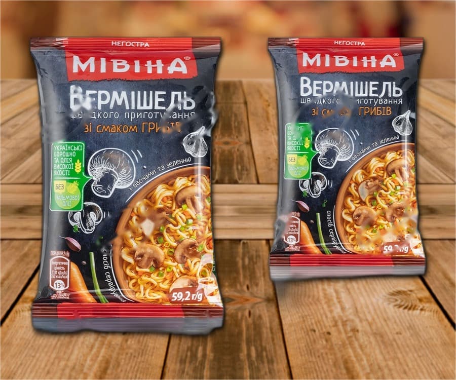 Лапша быстрого приготовления со вкусом грибов