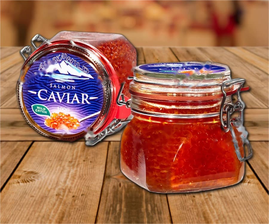 Caviale di salmone rosa selvatico