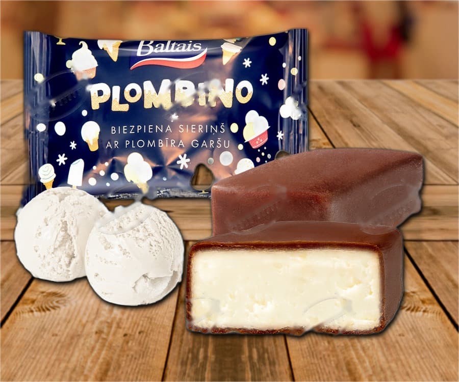 Barrette di formaggio fresco al gusto di gelato, ricoperte da una glassa al cacao.