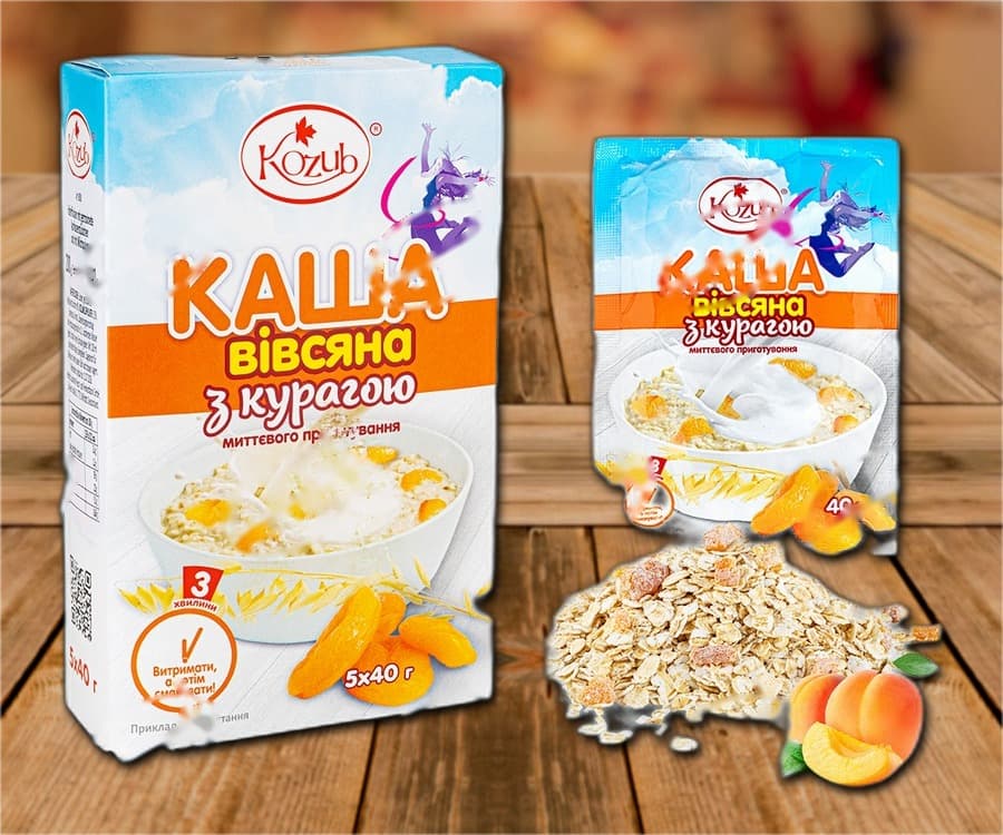 Овсяная каша с абрикосами