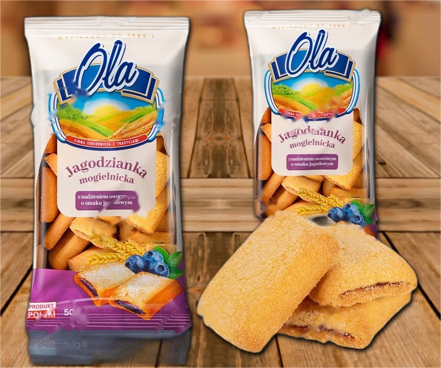 Biscotti con ripieno di mirtilli