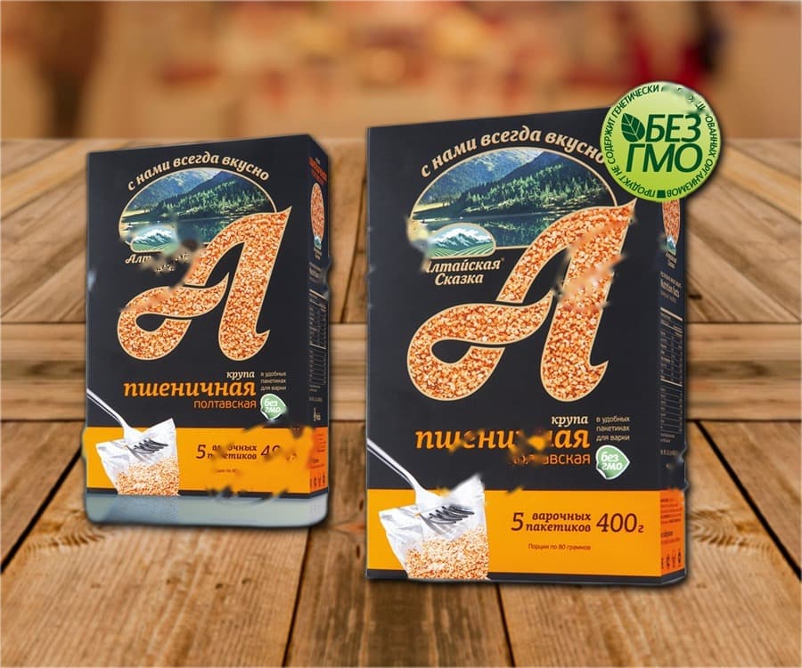 Gruau de blé Poltavskaya (sachets à faire bouillir)