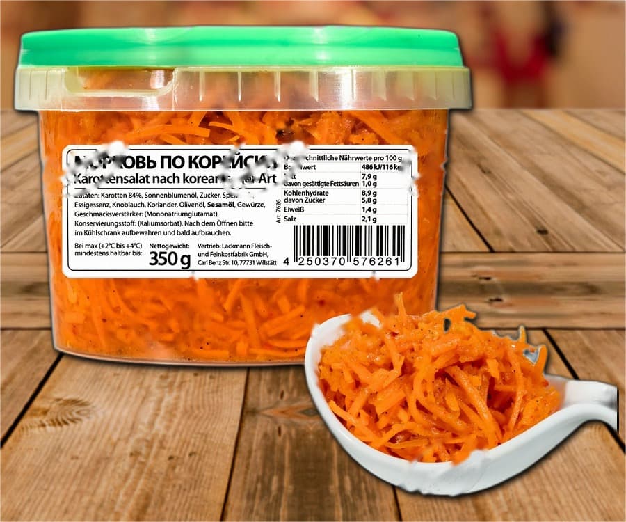 Lakomka, insalata di carote coreana classica