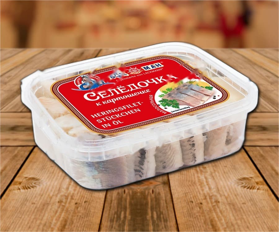 Filetti di aringa sott'olio, leggermente salati