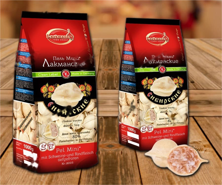 Ravioli Pel-Mini Sibirskie (carne di maiale e manzo macinata), senza prezzo di vendita
