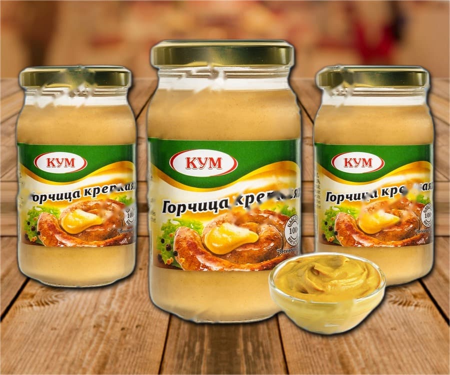 Moutarde forte de style Europe de l'Est, 188 ml