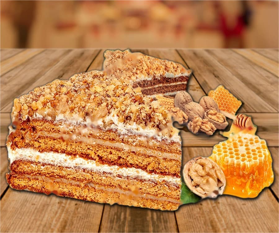 Honey cake Original Premium with walnuts