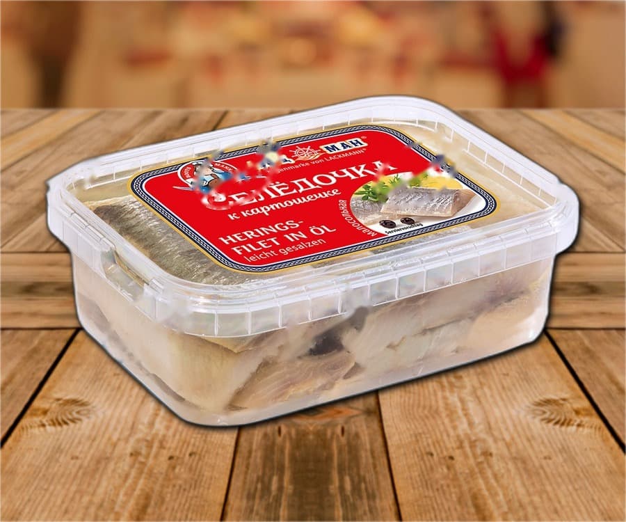 Filetto di aringa sott'olio, leggermente salato