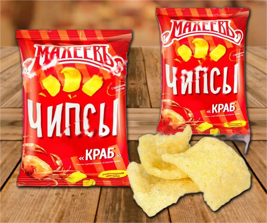 Воздушная закуска со вкусом краба
