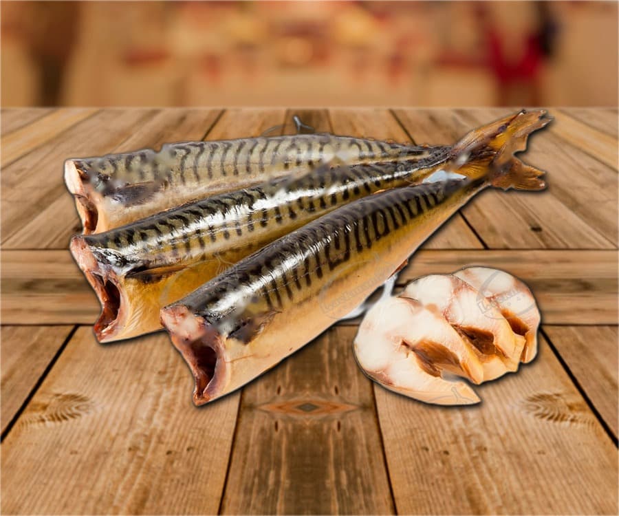 Скумбрия (Scomber scombrus), выпотрошенная, без головы, засоленная, холодного копчения, (400-600 г)