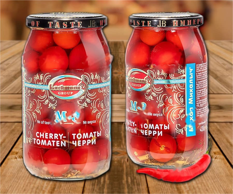Pomodorini sottaceto M-3, 880 ml (peso sgocciolato 430 g)