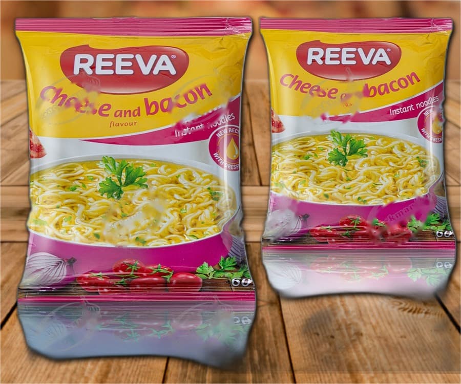 Лапша быстрого приготовления со вкусом сыра и бекона