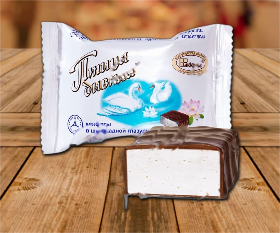Dolciumi in schiuma Ptitsa divnaya