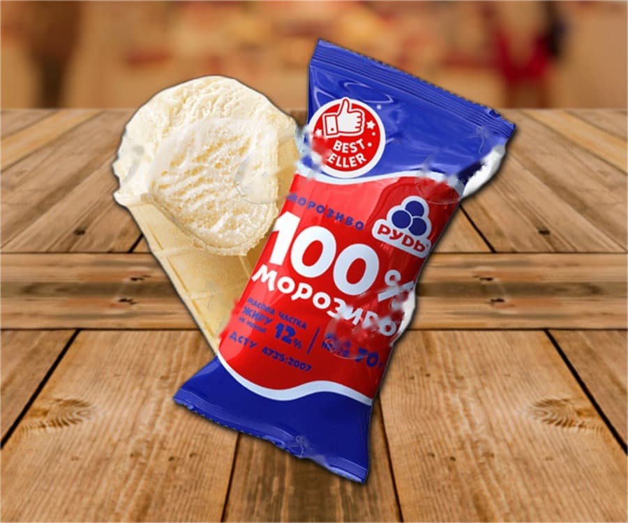 Crème glacée à la vanille en pot gaufré, 150 ml