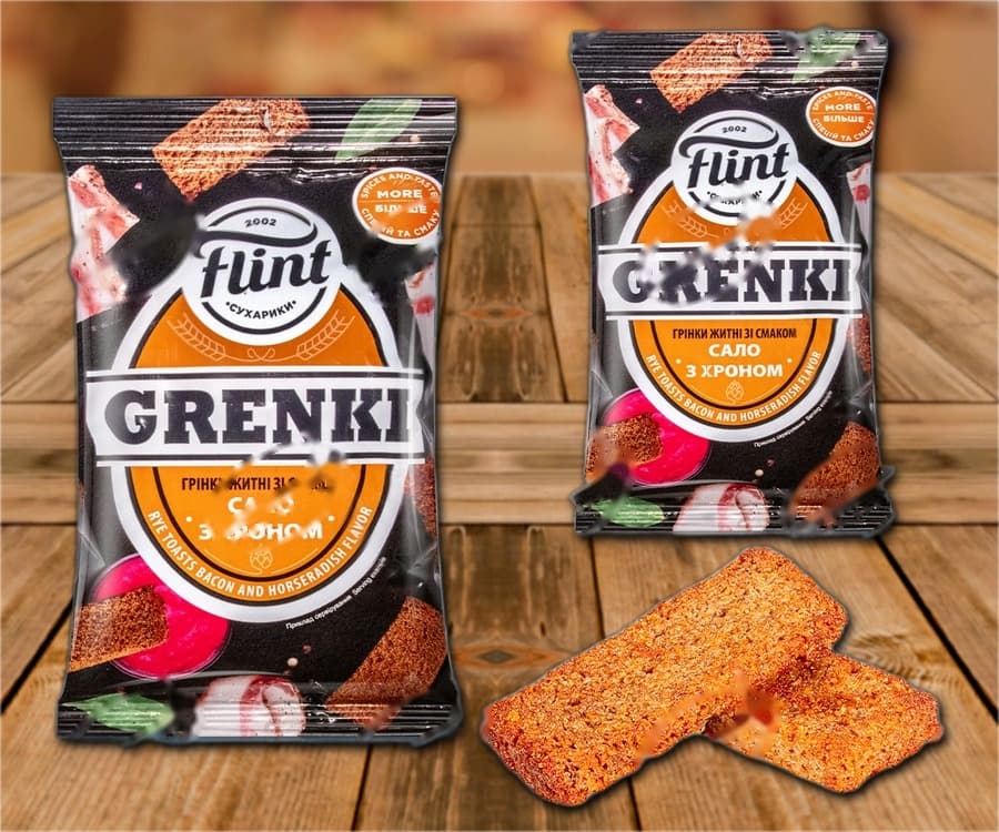 Pain de seigle aromatisé au bacon et au raifort