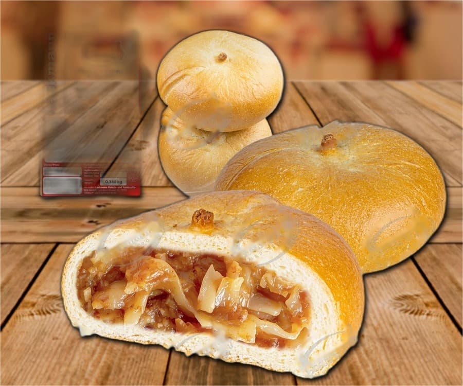 Fagottini di pasta lievitata ripieni di cavolo bianco, cotti al forno e surgelati rapidamente.