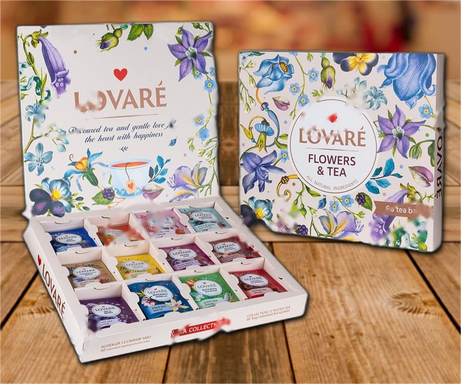 Servizio da tè "Fiori di lovario e tè"
