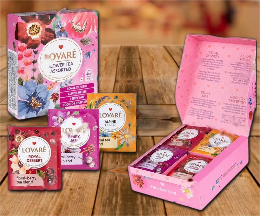 assortiment de thés aux fleurs