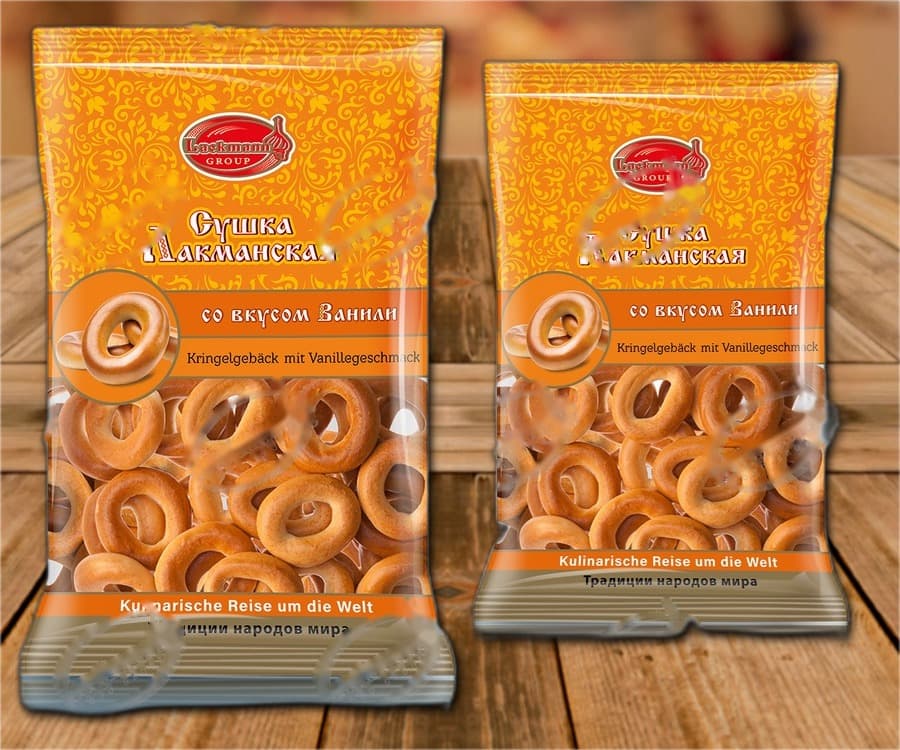 Crackers a forma di anello Sdobnye al gusto di vaniglia