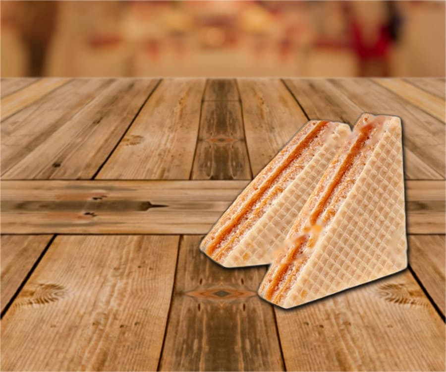 Gaufres fourrées au caramel