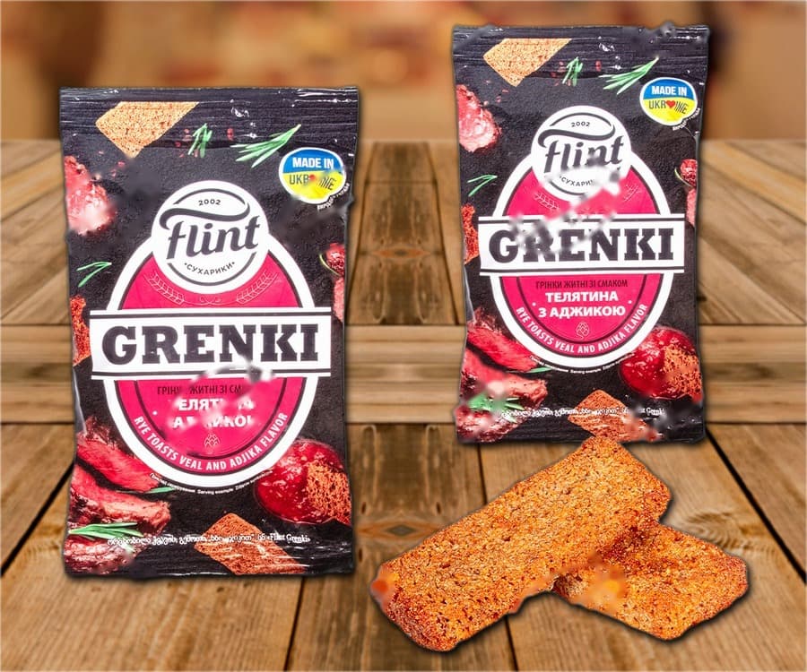 Snack di pane di segale al gusto barbecue