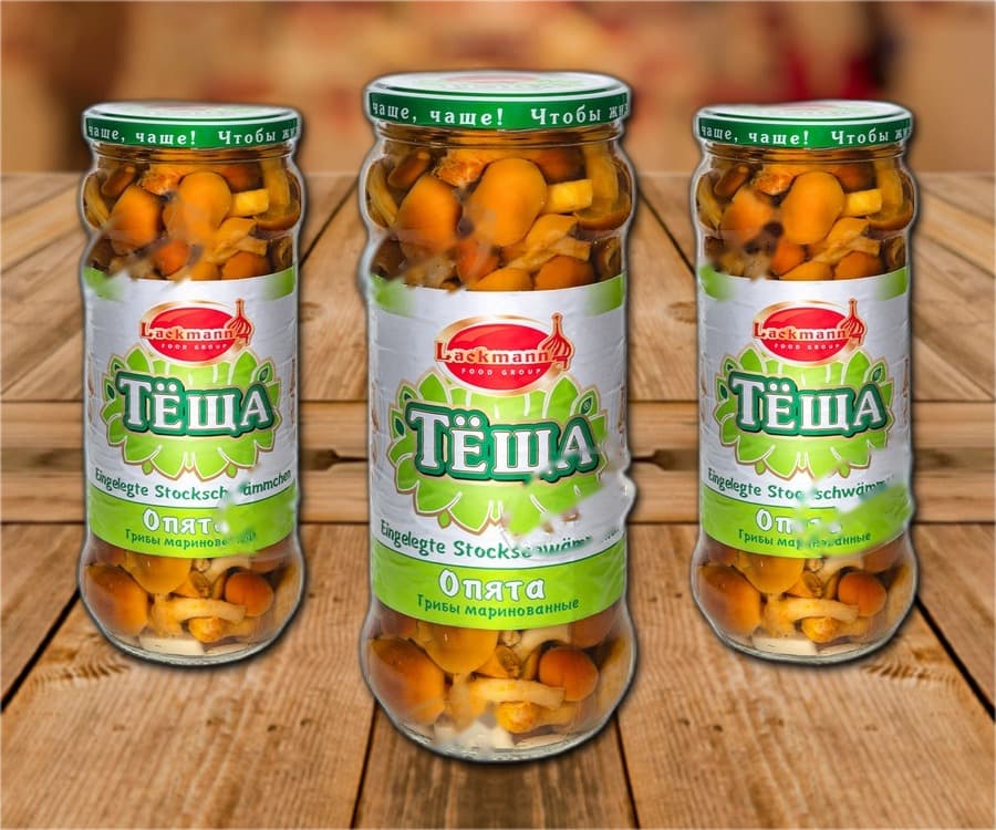 Champignons marinés au miel et à l'ail 580 ml