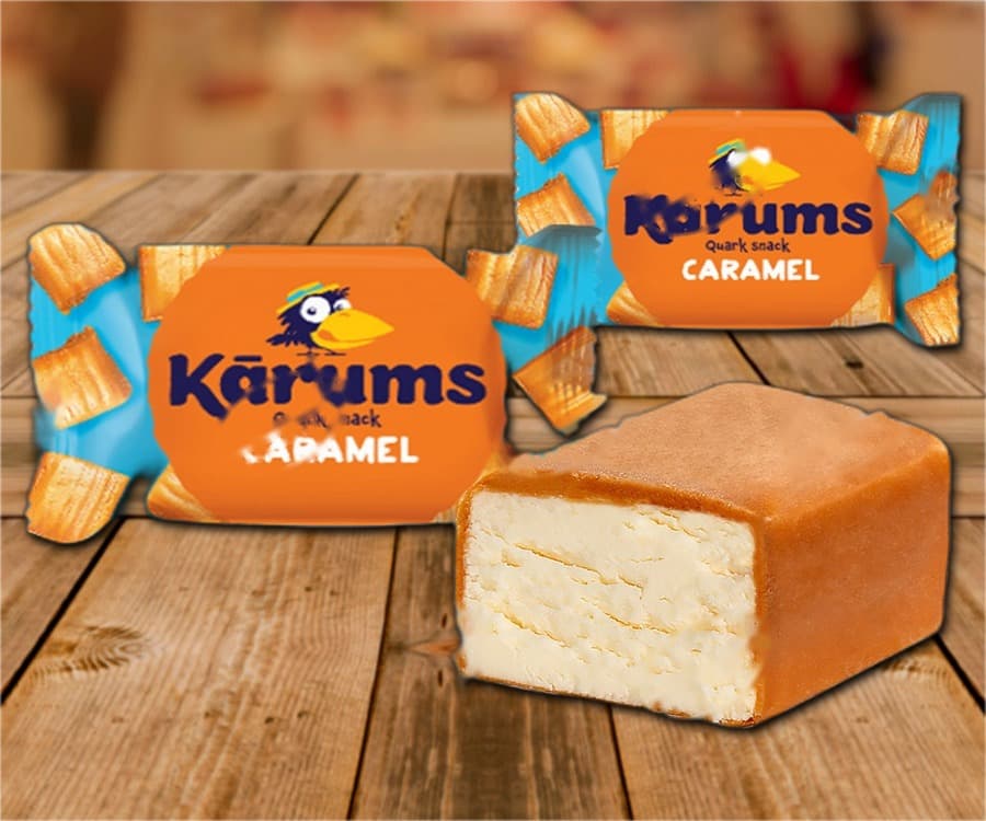 Barrette di cagliata al caramello