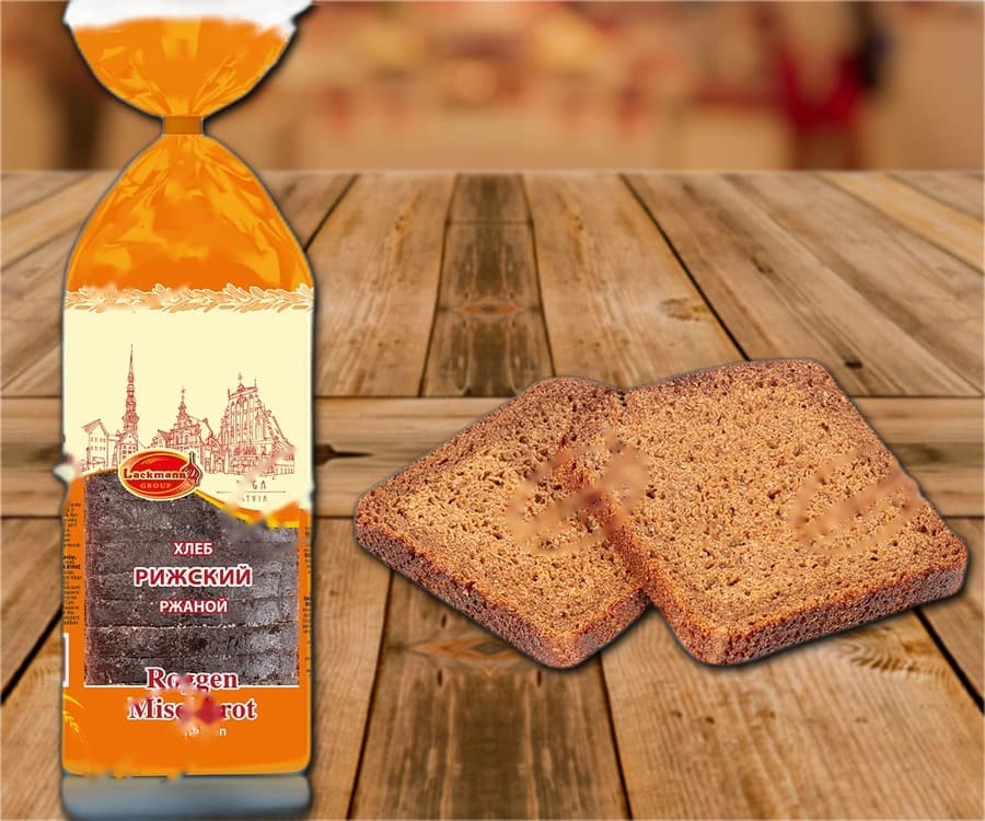 Pane di segale tagliato e surgelato